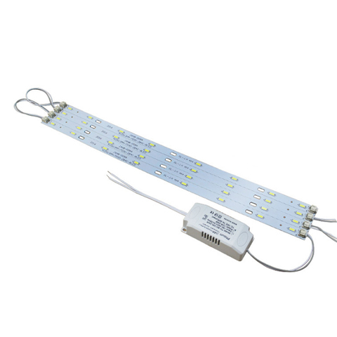Tubo para techo con módulo de luz LED, fuente de 32W, 40W, 24W, 18W, 5730, barra de luces LED, lámpara de techo de 220V con soporte magnético y controlador ► Foto 1/6