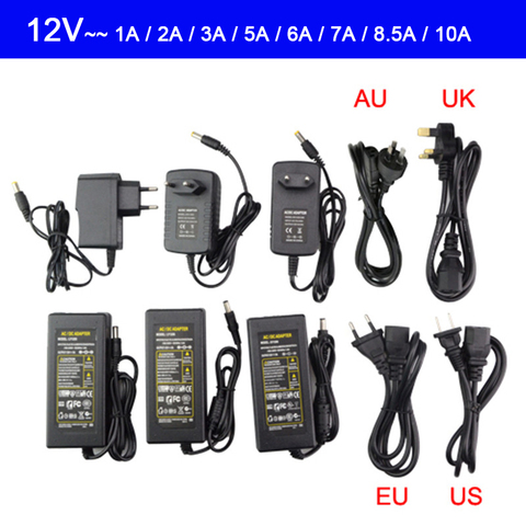 Fuente de alimentación de 5V, 12V y 24V CC de AC100-240V, adaptador de controlador de transformador LED de 1A, 2A, 3A, 4A, 5V, 6A, 8A, 10A para tira de luces LED 5050 3528 5630 ► Foto 1/6