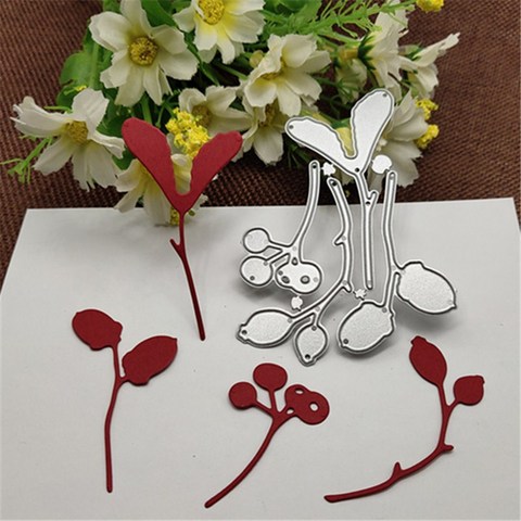 4 Uds flores frutas Marco de Metal de corte muere plantillas para bricolaje Scrapbooking decorativo Manualidad en relieve de corte de plantilla ► Foto 1/5