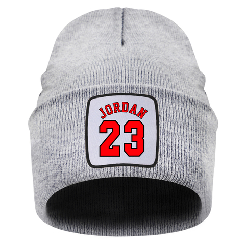 Gorros de punto con estampado de Jordan 23 para adolescentes, gorros de Hip Hop de alta calidad, suaves y cálidos, para invierno y otoño ► Foto 1/6