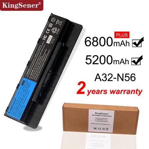 Kingsener A32-N56 batería del ordenador portátil para ASUS N46 N46V N46VJ N46VM N46VZ N56 N56V N56VJ N56VM N76 N76VZ A31-N56 A33-N56 ► Foto 1/6