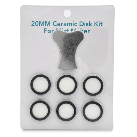 7 Uds. Kit de mantenimiento Mist Maker, disco de cerámica, llave de disco de cerámica, Kits de piezas de repuesto para máquina de niebla ► Foto 1/6