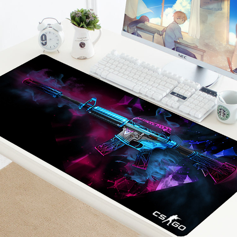 Alfombrilla de ratón grande personalizada CS GO, alfombrilla de ratón de goma para jugar, para jugador de juegos, ordenador de escritorio, ordenador portátil, Csgo ► Foto 1/6