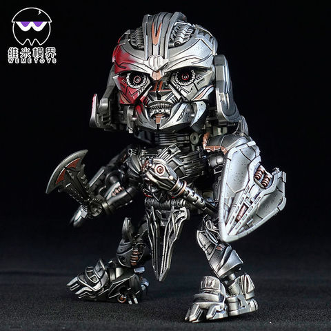 WEIJIANG de apple negro transformación figuras de acción de juguete VM02 lindo cabeza grande Megat Protector bonito comandante juguetes Robot modelo regalo ► Foto 1/6