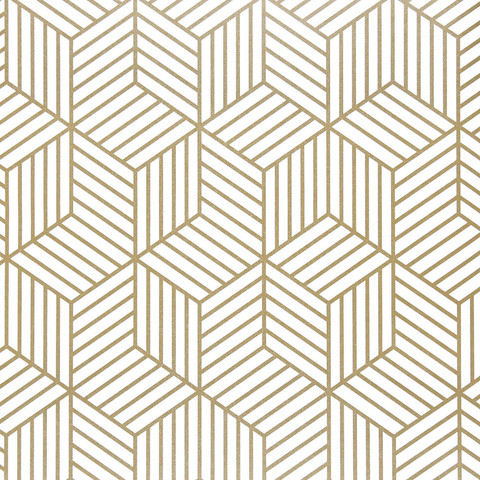 Papel para empapelar hexagonal geométrico, papel tapiz autoadhesivo extraíble, papel de vinilo para dormitorio, decoración del hogar ► Foto 1/6