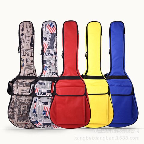 Funda de guitarra de 40/41 pulgadas, funda suave de esponja de 6 MM de espesor, bolsa Gig, mochila Oxford, funda para guitarra impermeable con correas de hombro ► Foto 1/6