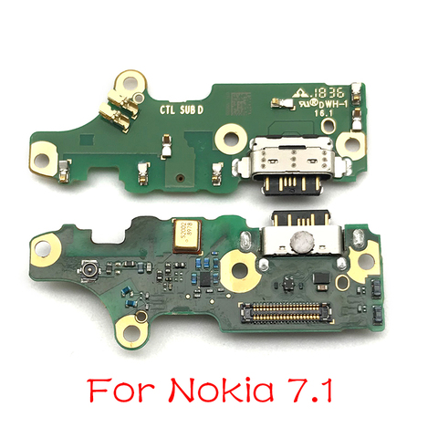 Placa del cargador PCB Flex para Nokia 7,1 para Nokia 7 2022 TA-1095 Puerto USB conector Dock Cable de cinta de carga ► Foto 1/6