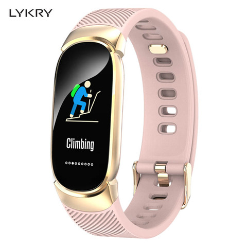 LYKRY reloj inteligente para mujer, podómetro deportivo, reloj inteligente con presión arterial, Monitor de ritmo cardíaco, rastreador de Fitness para xiaomi, android, IOS ► Foto 1/6