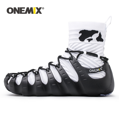 ONEMIX-zapatos Walkiing para hombre y mujer, calzado informal de calcetín superior, sandalias de gladiador con personalidad Original, Trekking al aire libre ► Foto 1/6
