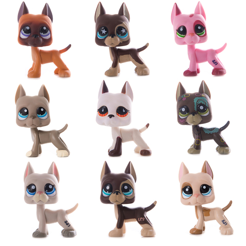 Original LPS gato mascota pequeña tienda Perro Gran Danés de alta calidad colección de muñecos modelo de figuras de acción juguetes para niñas regalo de Navidad ► Foto 1/6