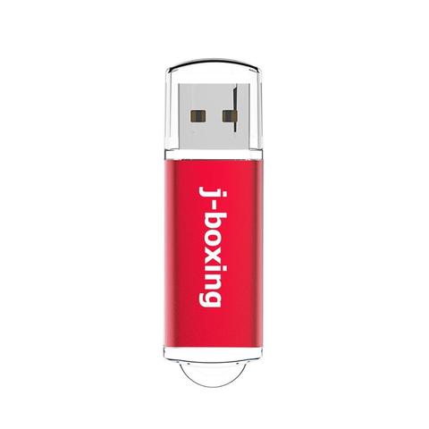 J-boxing-memoria USB Flash rectangular de 16GB, pendrive para ordenador, portátil, Macbook, tableta, almacenamiento de pulgar, Color Rojo ► Foto 1/6