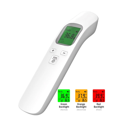 Termómetro infrarrojo Digital para la frente/cuerpo humano, medidor de temperatura sin contacto, IR, para fiebre alta ► Foto 1/1