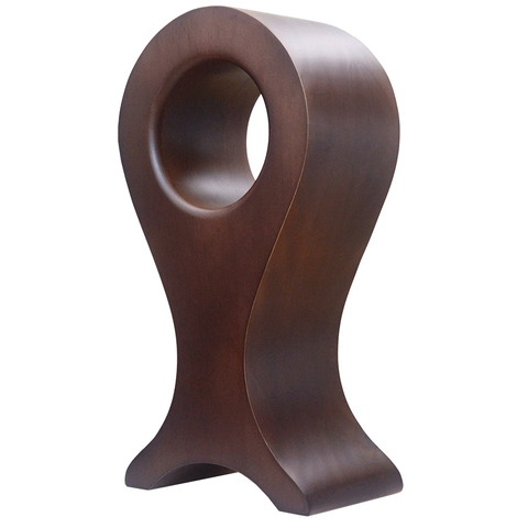 Soporte de auriculares de madera de pez de madera en forma de auriculares escritorio pantalla montado en la cabeza estante auricular soporte de Monda nuevo 1pc ► Foto 1/6