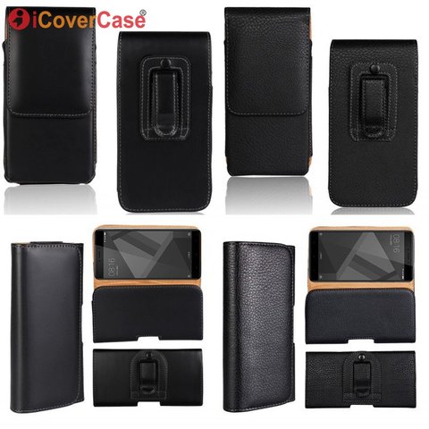 Funda de cuero para Xiaomi Redmi 6A 6 pro 5 Plus 5A 4 4A Note 5 Pro 4 4X3 Pro 2 3 S 3 s cinturón Clip funda ► Foto 1/6