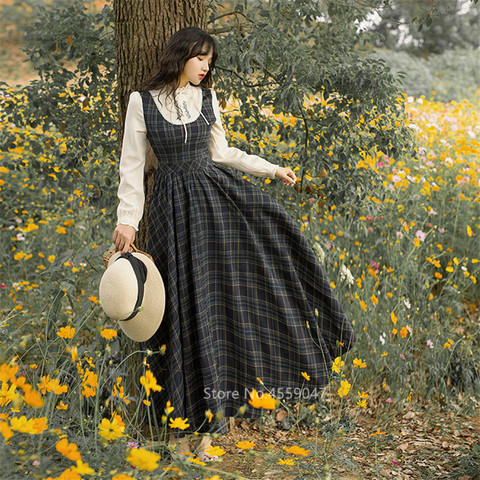 Vestido largo y elegante Retro renacentista para mujer, traje Medieval de dos falsos de celosía de encaje con lazos para fiesta de Halloween ► Foto 1/6