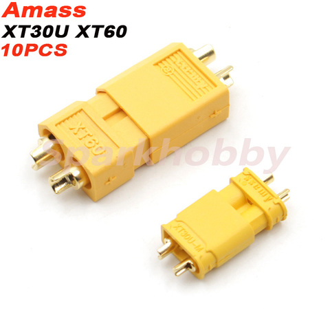 Amass-conector bala XT30U XT60 macho y hembra, actualización para batería Lipo RC, cuadricóptero, 10 Uds./5 pares ► Foto 1/6