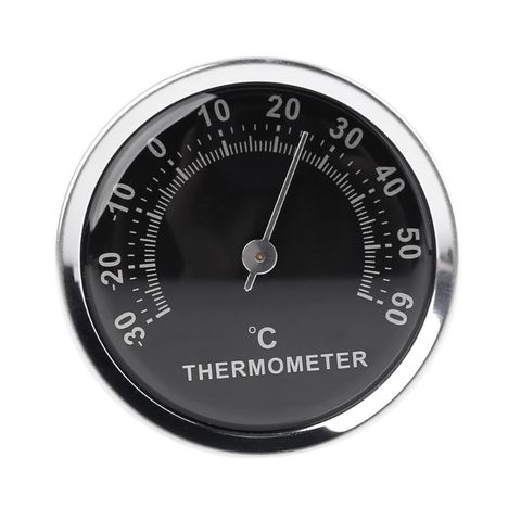 Diámetro 58mm Mini termómetro de coche mecánico analógico medidor de temperatura interior con adhesivo de pasta-30 a 60 grados ► Foto 1/6