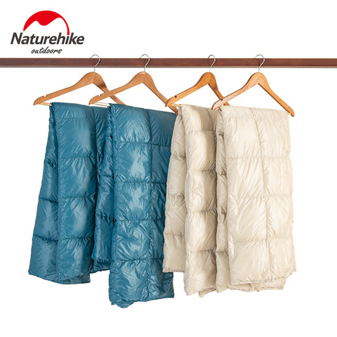 Naturehike-saco de dormir de ganso, mantón, manta, multifuncional, para exteriores, Camping, viaje, portátil, Blan impermeable ► Foto 1/6