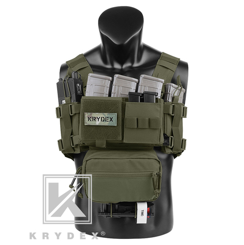 KRYDEX-aparejo de pecho táctico Modular MK3, chasis Spiritus Airsoft, chaleco portador táctico militar de caza con bolsa para revistas 5,56, 223 ► Foto 1/6