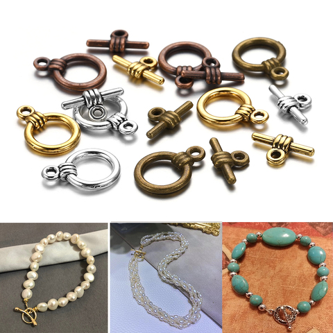 Lote de 20 unidades de cierres de palanca de Metal para pulsera, collar, ganchos, conectores para DIY, fabricación de joyas hechas a mano, suministros de accesorios ► Foto 1/6