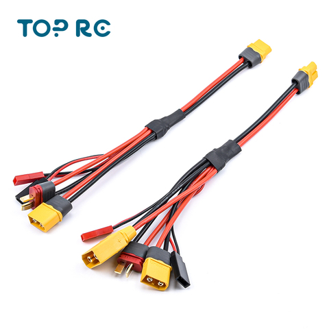 Cargador 4 en 1 de 20cm 5 en 1 XT60, Conector de clavija a XT60 T Futaba JST, Cable de alambre para ISDT Hota ToolkitRC, cargador FPV para coche Dron ► Foto 1/6