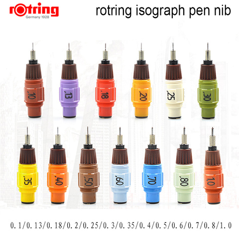 Rotring Isograph lápiz de repuesto plumín 0,1mm-1,0mm 1 pieza ► Foto 1/3