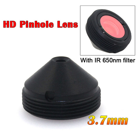 Lente de Pinhole HD CCTV, lente de 3,7mm, montaje M12 x 0,5, mini lente 1/3 con fliter ir 650nm para cámaras de seguridad CCTV ► Foto 1/5