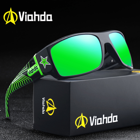 VIAHDA-gafas de sol polarizadas clásicas para hombre, lentes deportivos para pesca, protección UV400 ► Foto 1/6