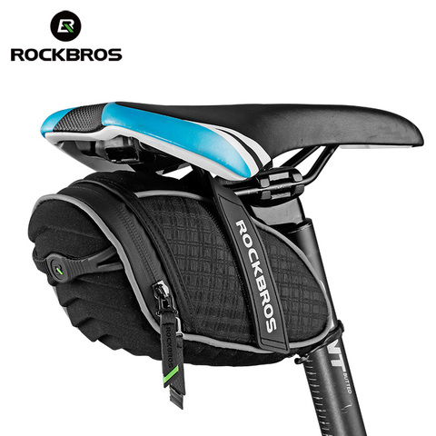 Bolsa de bicicleta ROCKBROS, bolsa de bicicleta, cesta para bicicleta, bolsa de sillín de bicicleta, herramienta de concha 3D, mochila, bolsas y panteras de bicicleta de ciclismo ► Foto 1/6