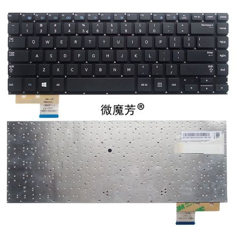 Inglés para teclado de ordenador portátil SAMSUNG NP530U4B NP530U4C NP535U4C NP530U4BI 530U4 NP530U4 530U4B 530U4C 530U4BI 535U4C 535u4us ► Foto 1/5