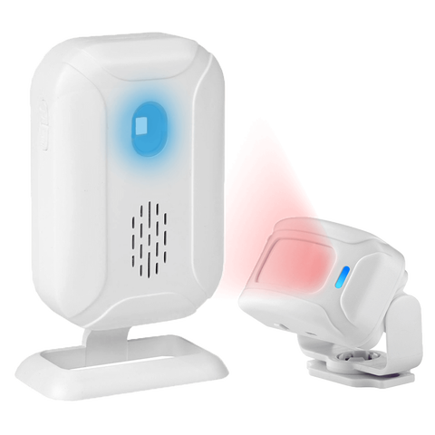 Sensor de movimiento PIR infrarrojo inalámbrico para seguridad del hogar, alarma, sistema de alerta de entrada, 36 tonos de llamada, tienda de bienvenida ► Foto 1/6