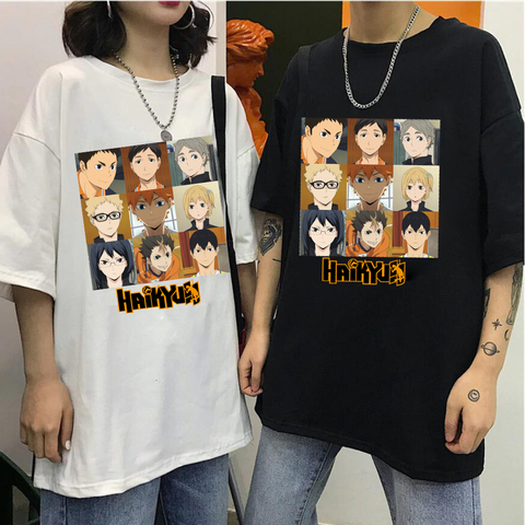 Haikyuu-Camiseta creativa de voleibol para hombre, camisa de Manga corta de Anime Kuroo Bokuto, Shoyo ► Foto 1/6