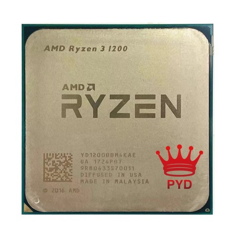 AMD Ryzen 3 1200 R3 1200 Quad Core de 3,1 GHz Quad-Hilo de procesador de CPU YD1200BBM4KAE hembra AM4 ► Foto 1/2