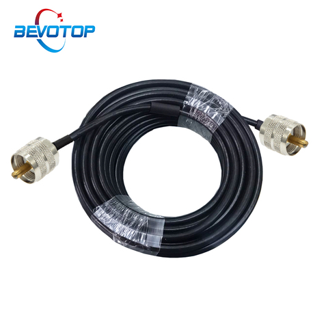 RG58 Cable Coaxial PL259 UHF hombre UHF macho adaptador de conector RF Coax Radio Cable de extensión 50ohm 30CM 50CM 1M 2M 5M 10M ► Foto 1/3