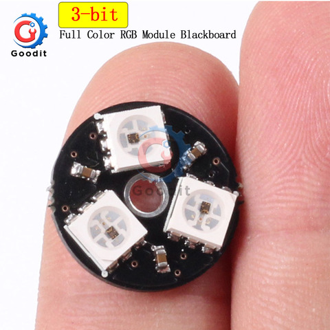 Anillo LED RGB de 3 Bits, lámpara de luz con Drivers integrados para luces Arduino, WS2812 5050 ► Foto 1/6