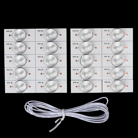 20 piezas cuentas de lámpara SMD de 3V con Fliter de lente óptica para reparación de TV LED de 32-65 pulgadas ► Foto 1/6