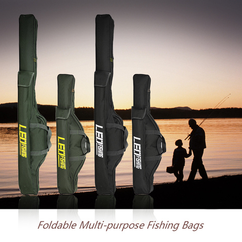 Bolsa de pesca plegable, mochila portátil de 100cm /150cm, bolsa de almacenamiento para aparejos de pesca, bolsa para caña de pescar, funda para caña de pescar ► Foto 1/1