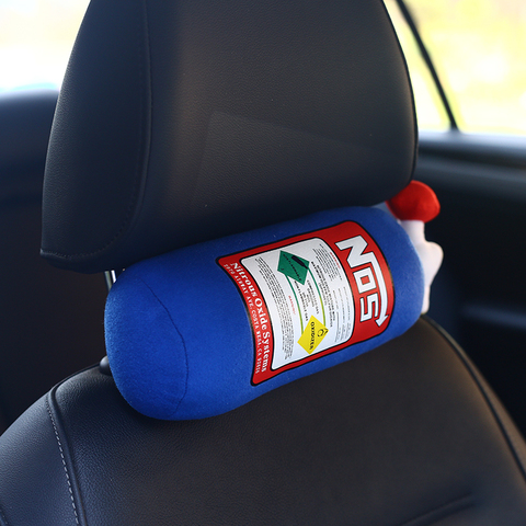 JDM de almohada de peluche de juguete turbocompresor JDM viajes reposacabezas del coche cojín para descanso del cuello decoración Hellaflush adhesivo ► Foto 1/5