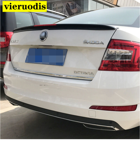 Alerón de plástico ABS para coche, imprimación sin pintar, ala trasera del maletero, pieza de coche para Skoda Octavia 2009-2016 ► Foto 1/6