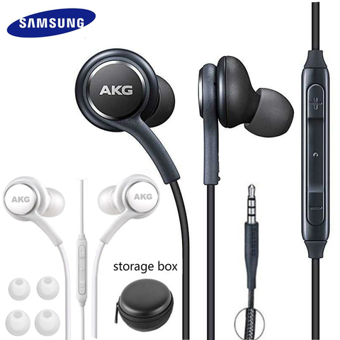 Samsung-auriculares AKG EO IG955, auriculares internos con micrófono y cable de 3,5mm, auriculares con Control de volumen para teléfonos inteligentes Galaxy S10, S9, S8, S7, S6, huawei y xiaomi ► Foto 1/6