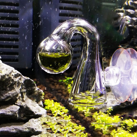 Tanque de peces agua vivo planta de musgo acuario notas de cristal CO2 Control de gota de dióxido de carbono Bola de PH Monitor Indicador de largo plazo probador ► Foto 1/6