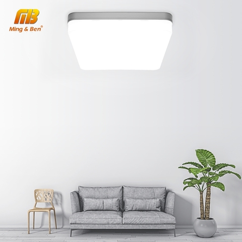 Panel de luz LED cuadrado 18W 24W 36W 48W superficie de techo LED Downlight AC85-265V lámpara de techo redonda para deroración de iluminación del hogar ► Foto 1/6