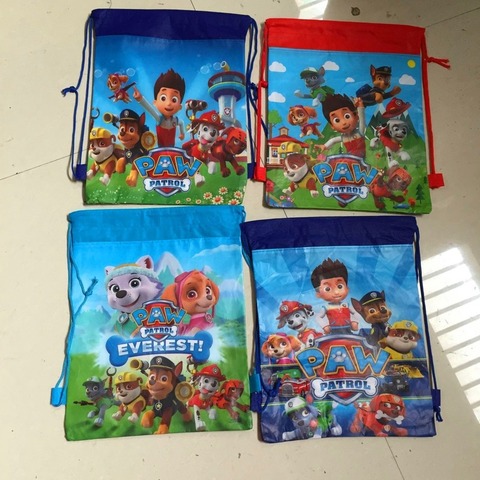 Bolsa de almacenamiento de la patrulla canina, Chase, Marshall, Everest, Zuma, Skye, decoración de fiesta de juguete, regalo de cumpleaños para niños, novedad ► Foto 1/6
