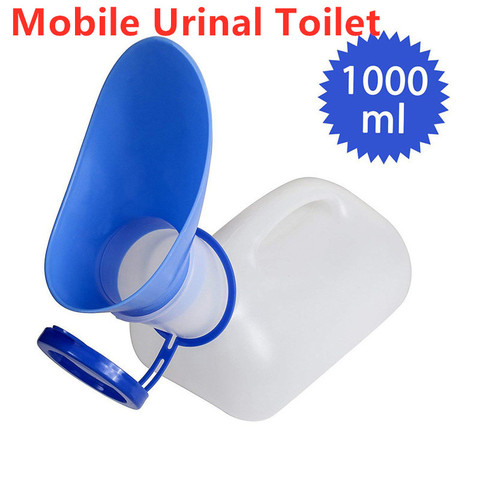 Urinario portátil Unisex, botella orinal de viaje, herramienta de viaje para acampar y al aire libre, 1000ML, 1 ud. ► Foto 1/6