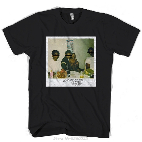 Kendrick Lamar-Camiseta de buen chico para hombre y mujer, 100% de algodón con cuello redondo, camisetas de manga corta con estampado holgado, envío gratis ► Foto 1/3
