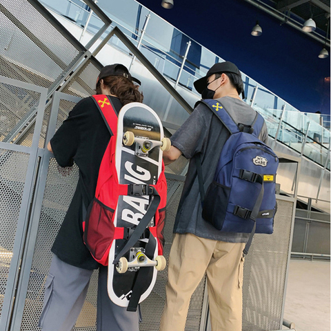 Mochila De Skateboarder Oxford para hombre y mujer, bolsa de cubierta de tabla larga portátil, gran capacidad, accesorios de patinaje, 16 pulgadas ► Foto 1/1