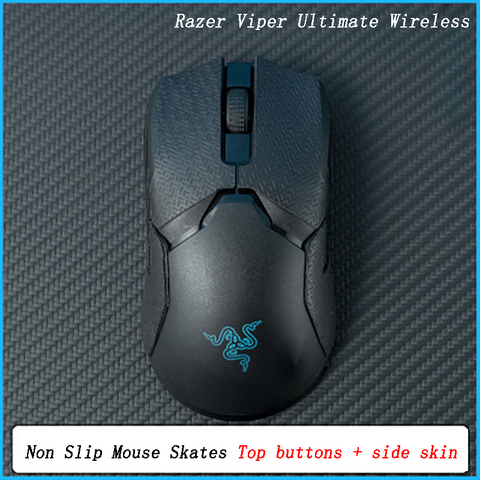 BTL-ratón antideslizante hecho a mano, pegatinas de piel de lagartija, agarres para patines, aspira el sudor para Razer Viper Ultimate, inalámbrico sin ratón ► Foto 1/6