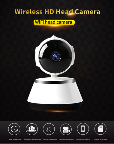 Cámara IP inteligente de seguridad para el hogar, sistema de cámara ip de 1080P, inalámbrica, Pan/Tilt, con alarma y Audio bidireccional, compatible con tarjeta TF de 64GB, almacenamiento en la nube ► Foto 1/6