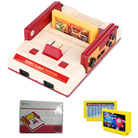 Mini consola de juegos Retro de 8 bits para TV, tarjeta de juego 500 en 1 con controles duales para mando de juegos FC NES ► Foto 1/6