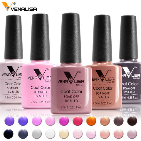 #61508 Venalisa nueva marca 100% esmalte de Gel remojo UV LED Gel de uñas esmalte UV Gel esmalte de uñas base superior capa puntas de uñas ► Foto 1/6